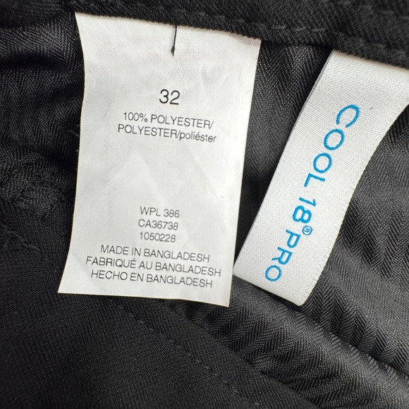 Haggar Cool 18 Pro Gabardine Shorts Mens 32 Black Expandable Waist Stretch NWT - Picture 5 of 6